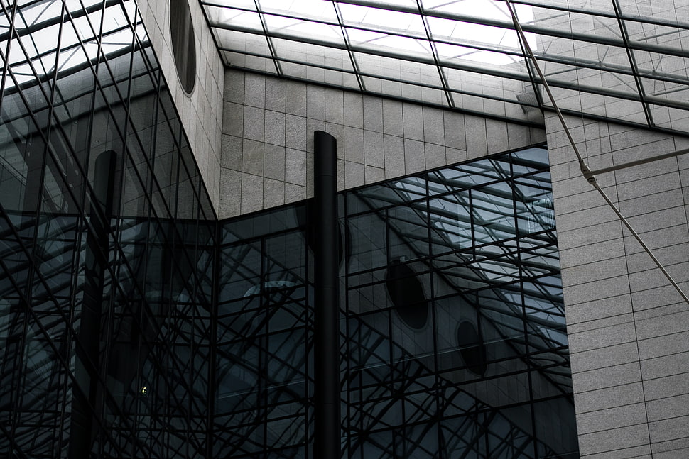 clear glass roof, photography, German, architecture, building HD wallpaper