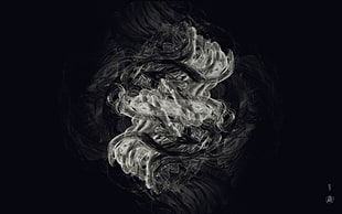 gray smoke wallpaper