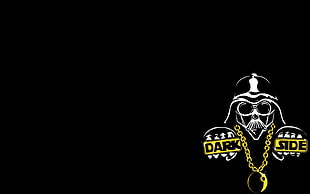black and yellow Dark Side logo, Star Wars, Darth Vader, Sith HD wallpaper