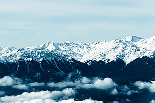 snow-capped mountains