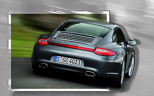 gray Porsche Carrera coupe, Porsche 911 Carrera S, car, black cars, vehicle