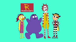 Rick and Morty RickDonald's illustration, Rick and Morty, McDonald's, Rick Sanchez, Morty Smith