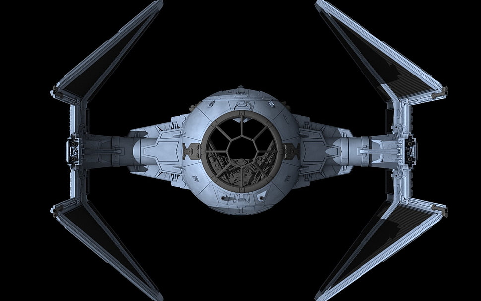 white X-Wing fighter, Star Wars, TIE Interceptor HD wallpaper