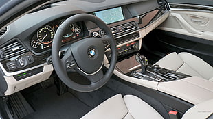 black Renault car steering wheel, BMW Active, Hybrid, car, car interior HD wallpaper