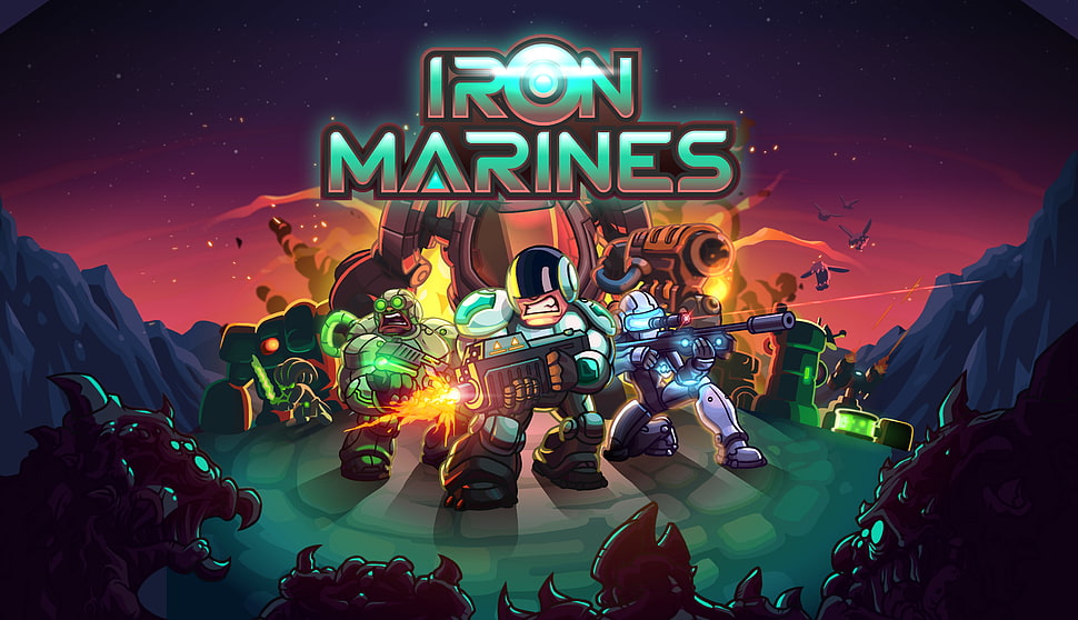 Iron Machines graphic wallpaper HD wallpaper