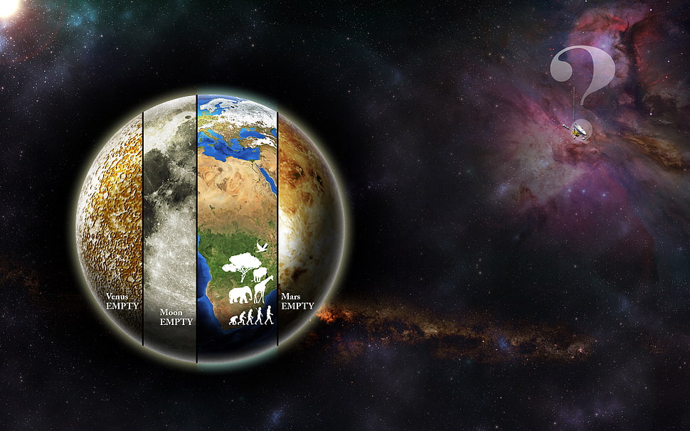 earth illustration HD wallpaper