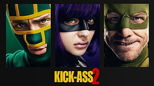 Kick-Ass 2 movie poster screenshot, Kick-Ass 2, Jim Carrey, Chloë Grace Moretz, movies HD wallpaper