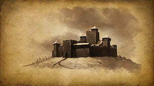 gray castle illustration, Mount &amp; Blade
