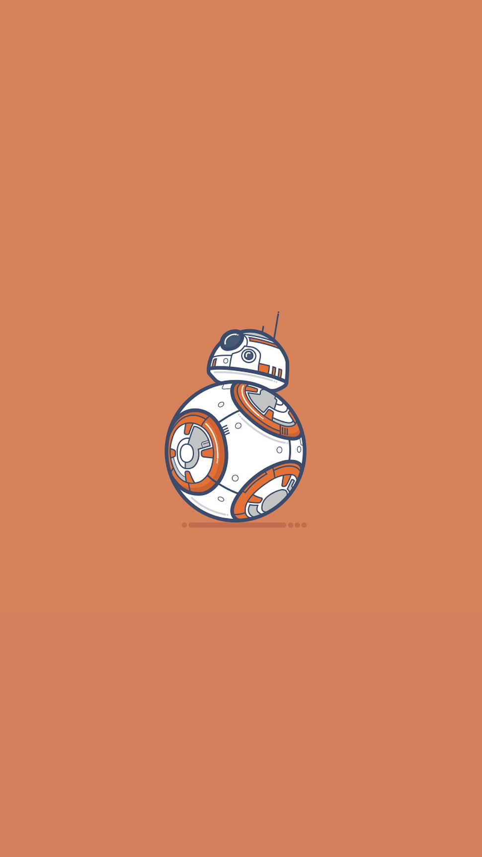 Star Wars BB-8 clip art, material minimal, Star Wars, BB-8, robot HD wallpaper
