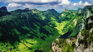 aerial photography of mountain during daytime, landscape