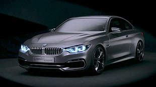 gray BMW M4 HD wallpaper
