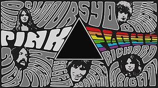 Pink Floyd poster, Pink Floyd, collage, digital art, music