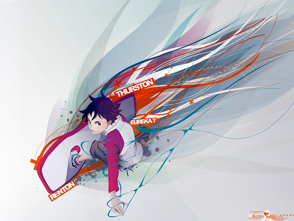 Thurston character digital wallpaper, Eureka Seven, anime, Thurston Renton, artwork HD wallpaper