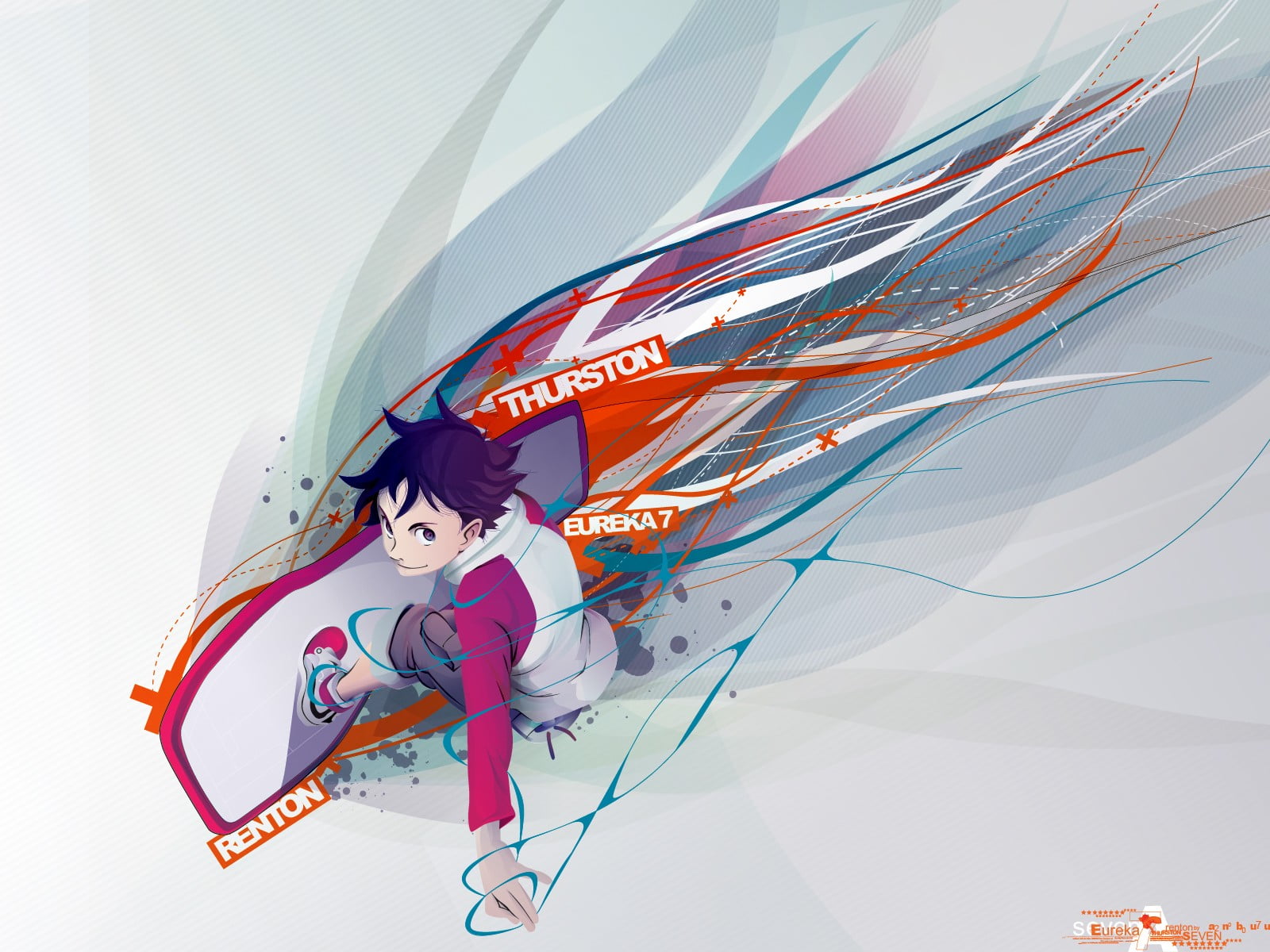 Thurston character digital wallpaper, Eureka Seven, anime, Thurston Renton, artwork