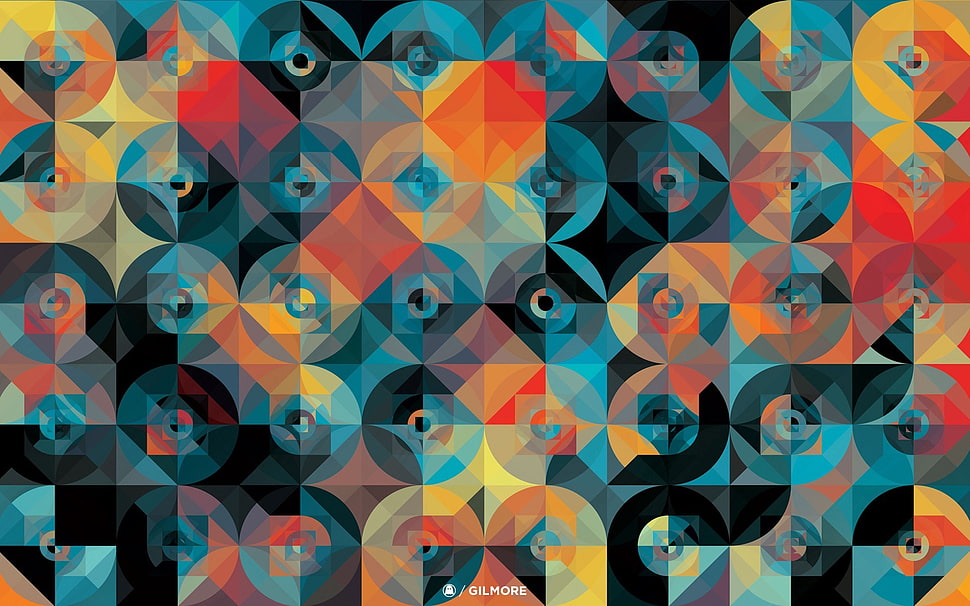 black and multicolored digital wallpaper HD wallpaper