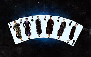 white playing cards graphic wallpaper, Doctor Who, Torchwood