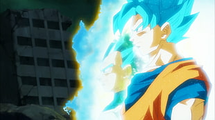Son Guko Super Saiyan God, Son Goku, trunks, Vegeta, Dragon Ball Super HD wallpaper