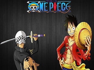 One Piece poster, One Piece, Monkey D. Luffy, Trafalgar Law