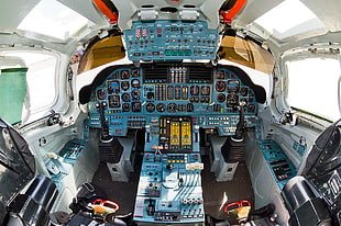 aircraft cockpit, Tupolev Tu-160, strategic bomber, Russian Air Force, cockpit HD wallpaper