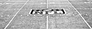 NFL print on pavement