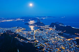 cityscape at night wallpaper, Rio de Janeiro, night, city