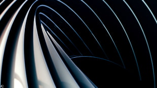 gray and black curves illustration, abstract, digital art HD wallpaper