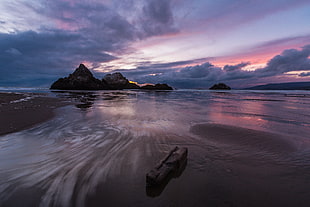 seashore during sunrise, seal rock