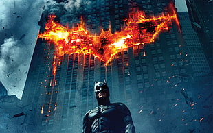 Batman wallpaper, Batman, The Dark Knight, movies, fire