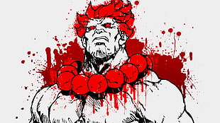 Akuma from Street Fighter illustration, Akuma, anime