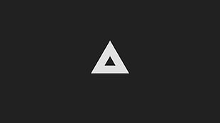 illustration of triangle, abstract, minimalism, triangle, black