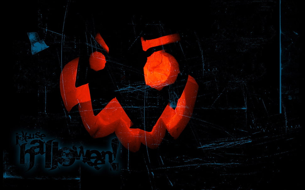Jack-o'-lantern Halloween artwork HD wallpaper