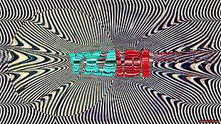 glitch art, abstract, text, LSD HD wallpaper