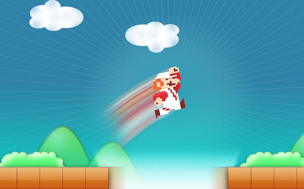Super Mario illustration, video games HD wallpaper