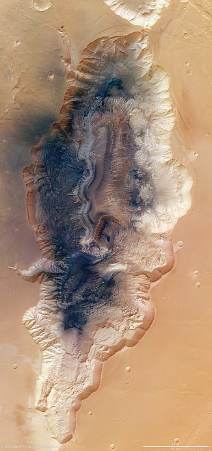 brown sand, landscape, Mars