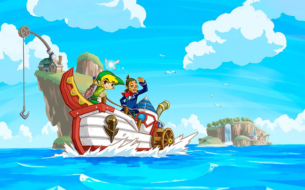 The Legend of Zelda Link illustration, The Legend of Zelda, Link, video games, Nintendo DS HD wallpaper