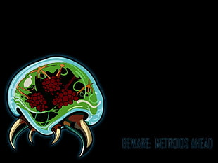 Beware Metroids Ahead illustration, Metroid, Samus Aran, video games HD wallpaper