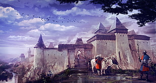 white and black citadel digital wallpaper, castle, Kingdom Come: Deliverance, the middle ages, Warhorse Studios HD wallpaper