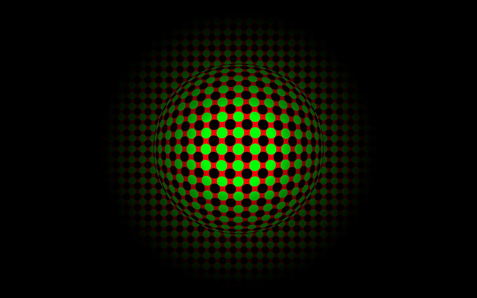 green, red and black abstract photo HD wallpaper