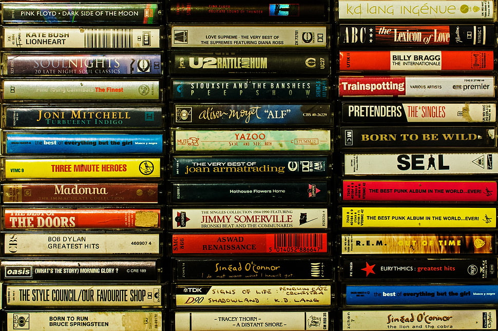 assorted cassette cases HD wallpaper