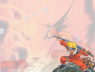 Naruto Uzumaki digital artwork, Naruto Shippuuden, Uzumaki Naruto, Kyuubi HD wallpaper