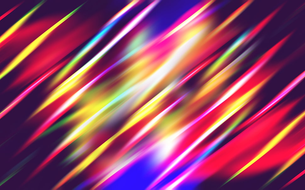red, white, and blue multicolored abstract painting HD wallpaper