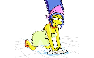 The Simpson character, The Simpsons, Marge Simpson HD wallpaper