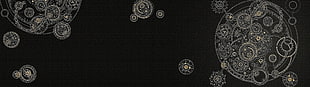 black and gray textile, abstract, multiple display