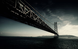 Golden Gate Bridge, USA, bridge, San Francisco, dark, sea HD wallpaper