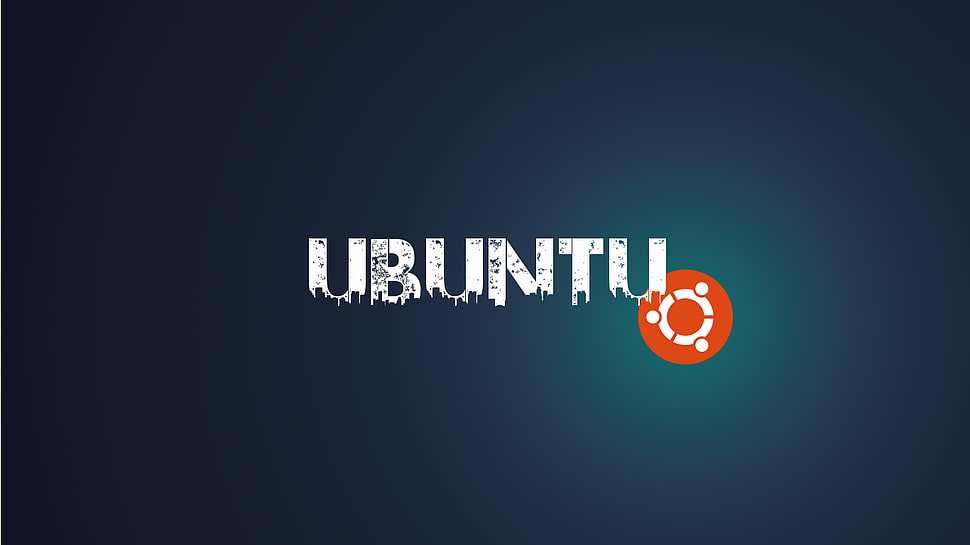 Ubuntu logo, Ubuntu, Linux, dark HD wallpaper