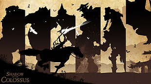 Shadow of the Colossus poster, Shadow of the Colossus,  Wander and the Colossus, Wander HD wallpaper