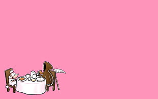 dog eating animated wallpaper, cartoon, NICHTLUSTIG, death, minimalism