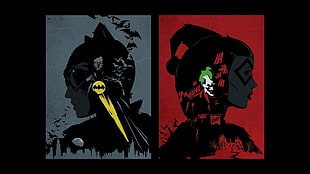 Batman and Joker collage illustration