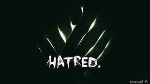 white and black Hatred logo