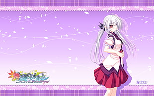 gray long-haired anime character HD wallpaper